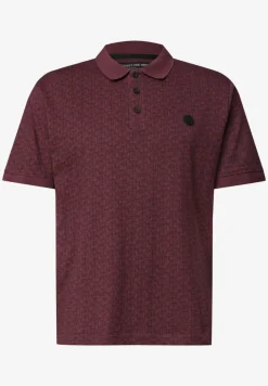 Kurzarm Polosirt mit Allover-Print