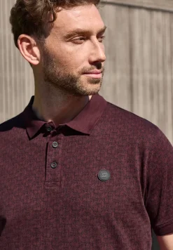 Kurzarm Polosirt mit Allover-Print