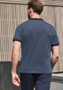 Kurzarm Polosirt mit Allover-Print