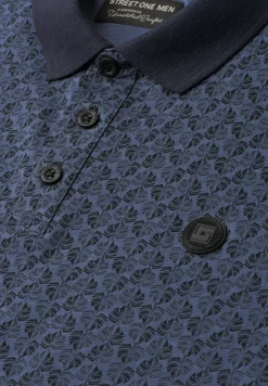 Kurzarm Polosirt mit Allover-Print