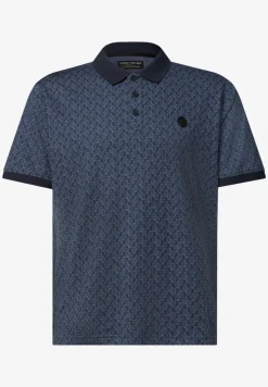 Kurzarm Polosirt mit Allover-Print
