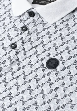 Kurzarm Polosirt mit Allover-Print