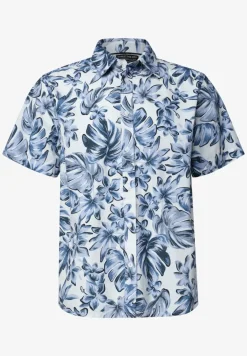 Kurzarm Popeline Hemd mit Print