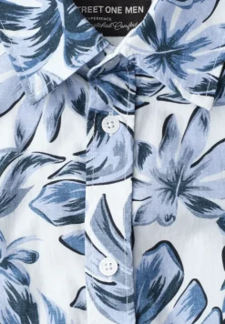 Kurzarm Popeline Hemd mit Print