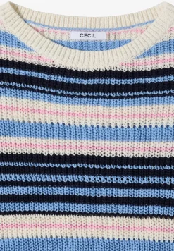 Kurzarm Pullover aus Bändchengarn