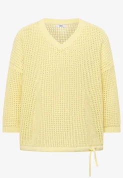 Kurzarm Pullover im Crochet-Look