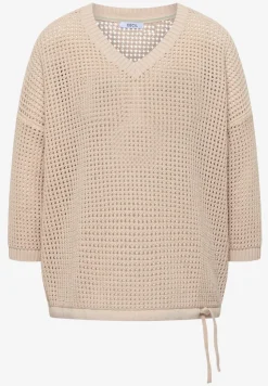 Kurzarm Pullover im Crochet-Look