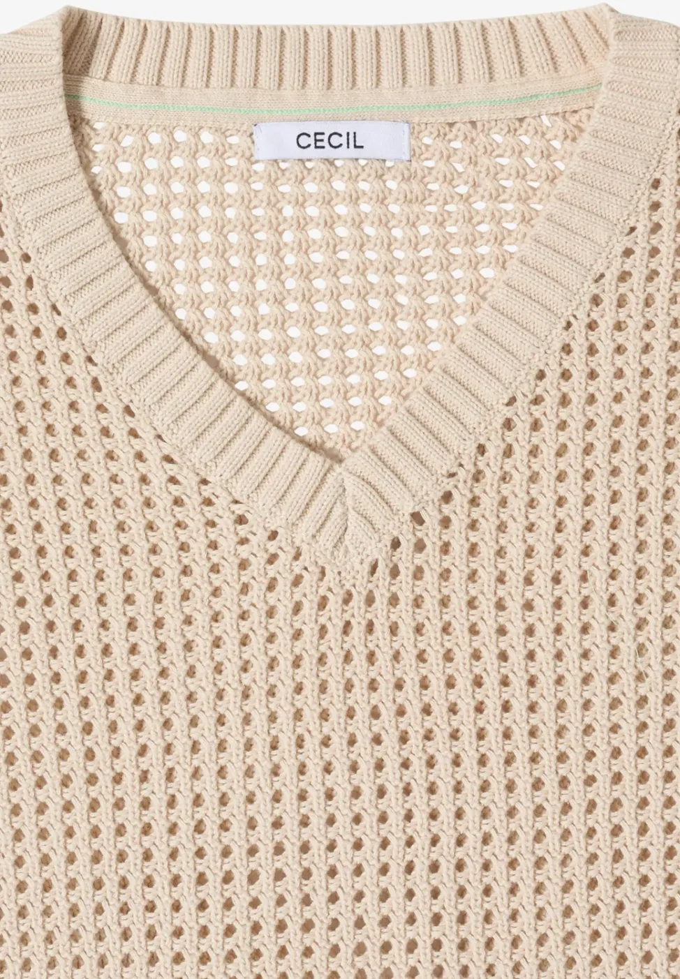 Kurzarm Pullover im Crochet-Look