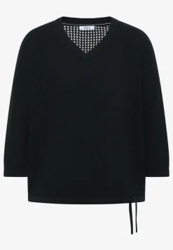 Kurzarm Pullover im Crochet-Look