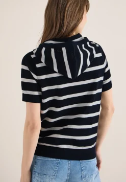 Kurzarm Pullover mit Kapuze