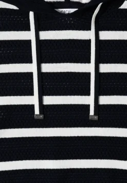 Kurzarm Pullover mit Kapuze