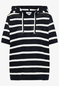 Kurzarm Pullover mit Kapuze