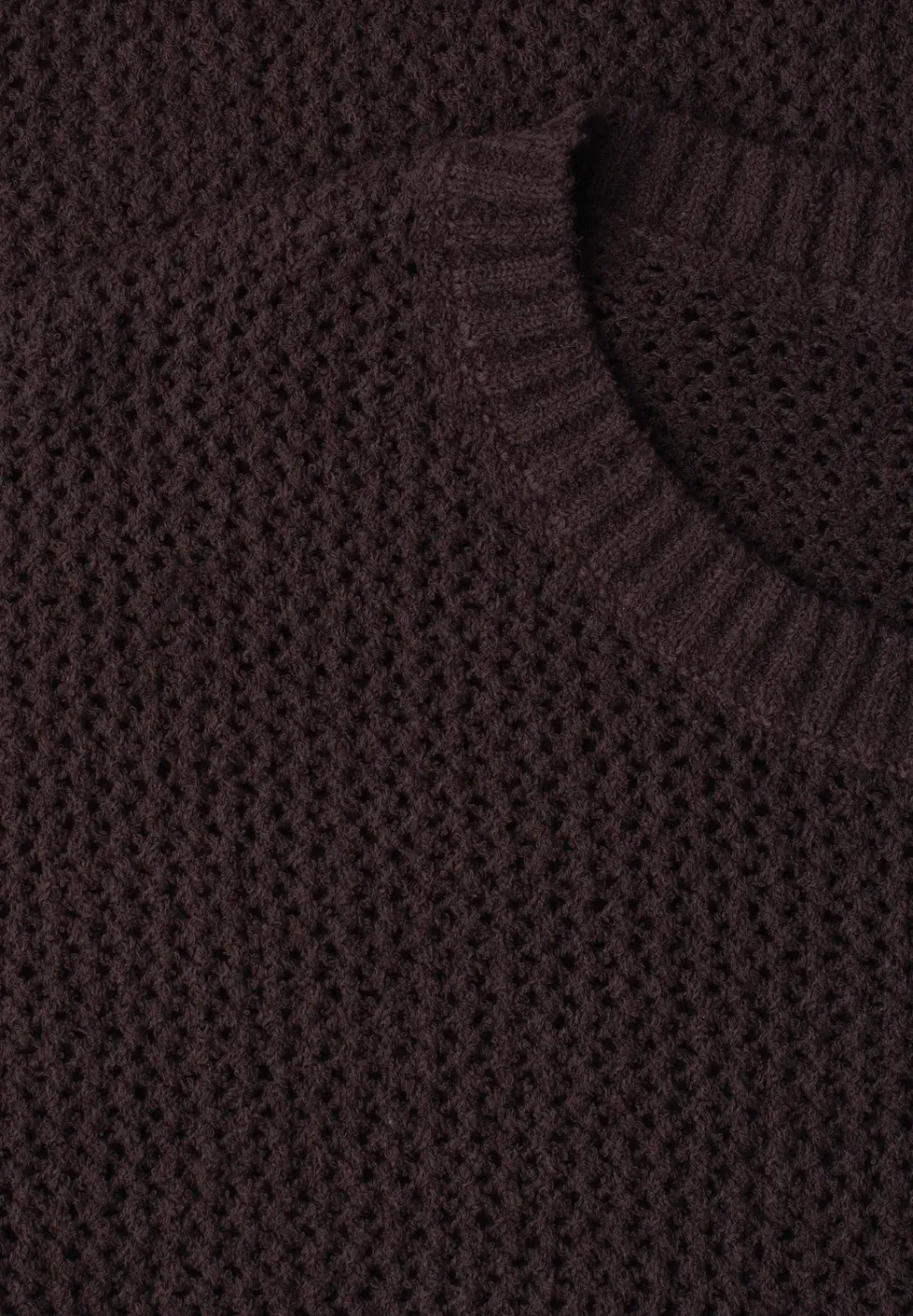 Kurzarm Pullover mit Mesh-Struktur