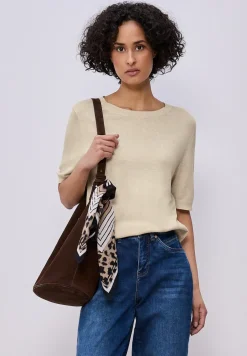 Kurzarm Pullover mit Rundhals