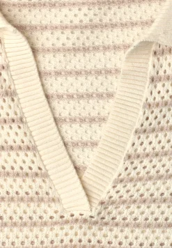 Kurzarm Pullover mit Streifen