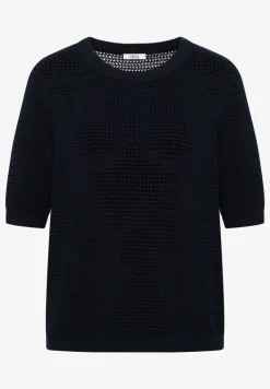Kurzarm Pullover mit Struktur