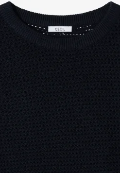 Kurzarm Pullover mit Struktur