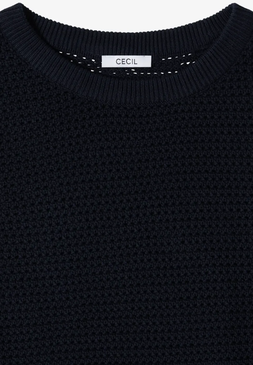 Kurzarm Pullover mit Struktur