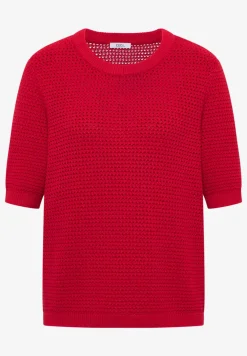 Kurzarm Pullover mit Struktur