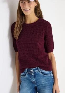 Kurzarm Pullover mit Struktur