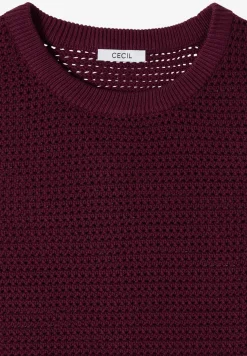Kurzarm Pullover mit Struktur