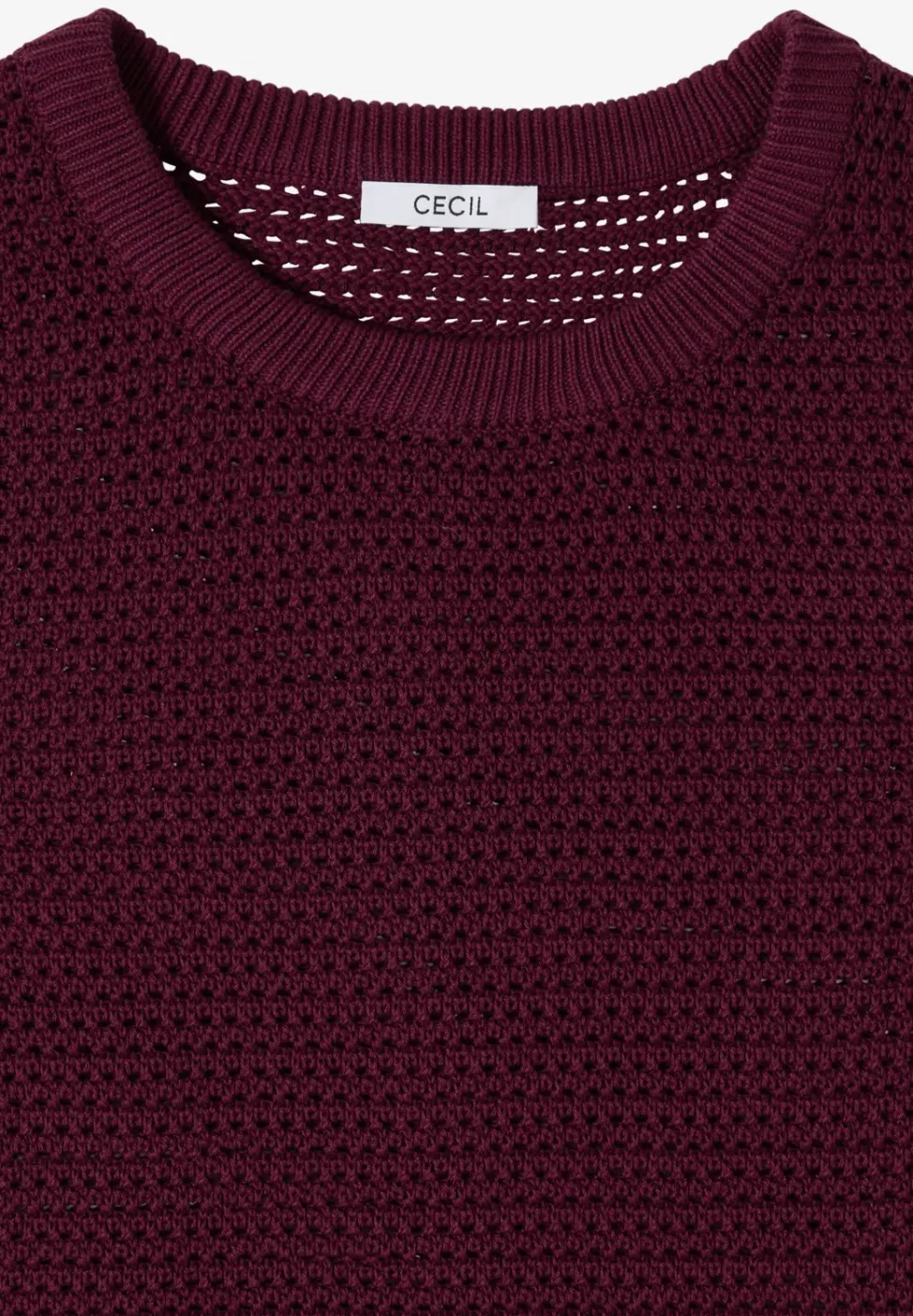 Kurzarm Pullover mit Struktur