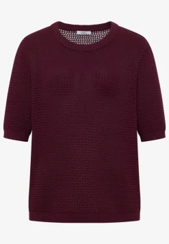 Kurzarm Pullover mit Struktur