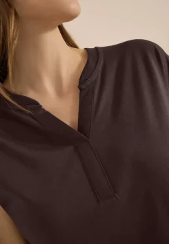 Kurzarm Shirt im Tunika-Look