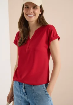 Kurzarm Shirt im Tunika-Look