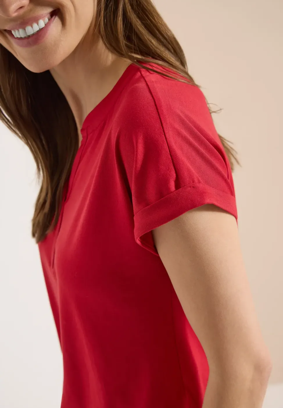 Kurzarm Shirt im Tunika-Look