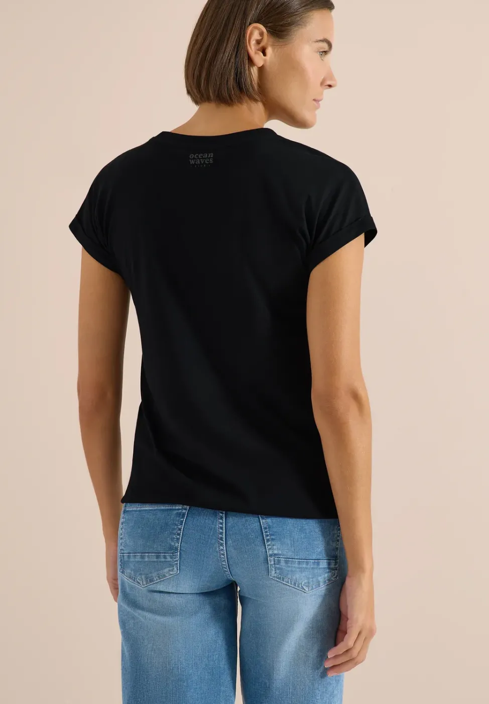 Kurzarm Shirt im Tunika-Look