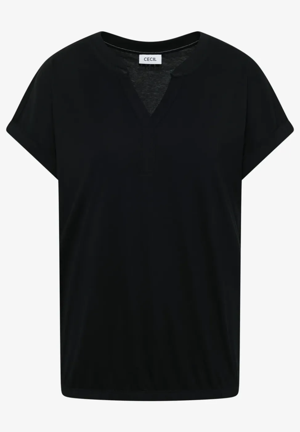 Kurzarm Shirt im Tunika-Look