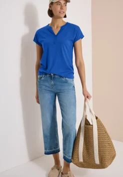 Kurzarm Shirt im Tunika-Look