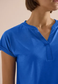 Kurzarm Shirt im Tunika-Look