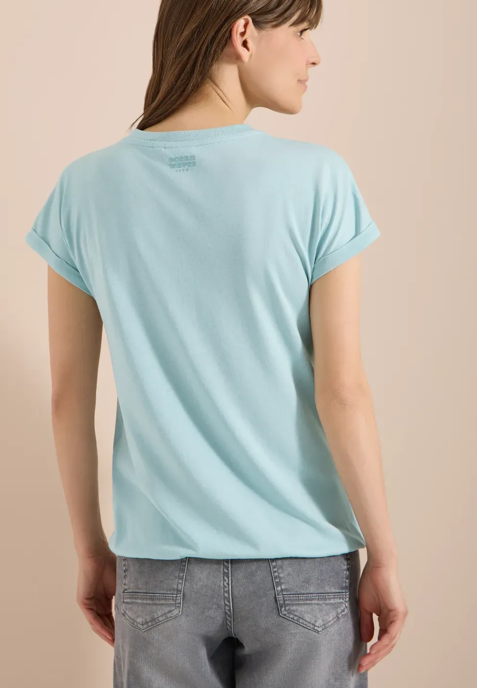 Kurzarm Shirt im Tunika-Look