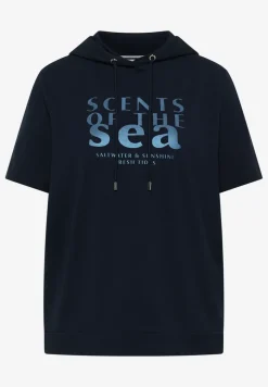 Kurzarm Shirt mit Kapuze und Wording