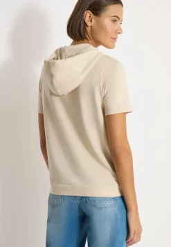 Kurzarm Shirt mit Kapuze und Wording