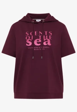 Kurzarm Shirt mit Kapuze und Wording