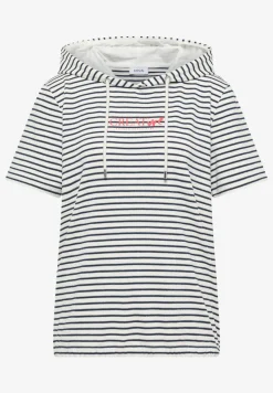 Kurzarm Shirt mit Kapuze und Glitzer