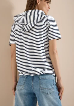 Kurzarm Shirt mit Kapuze und Glitzer