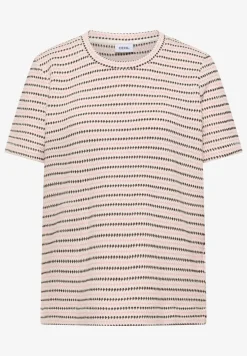Kurzarm Shirt mit Rundhals und Struktur