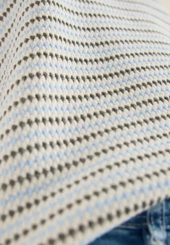 Kurzarm Shirt mit Rundhals und Struktur