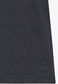 Kurzarm Shirt mit Split Neck