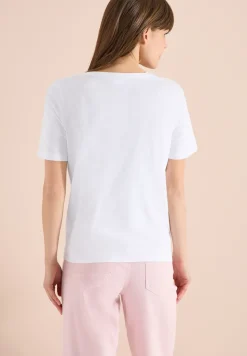 Kurzarm Shirt mit Split Neck