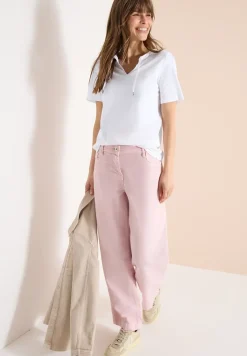 Kurzarm Shirt mit Split Neck