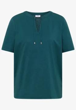 Kurzarm Shirt mit Split Neck
