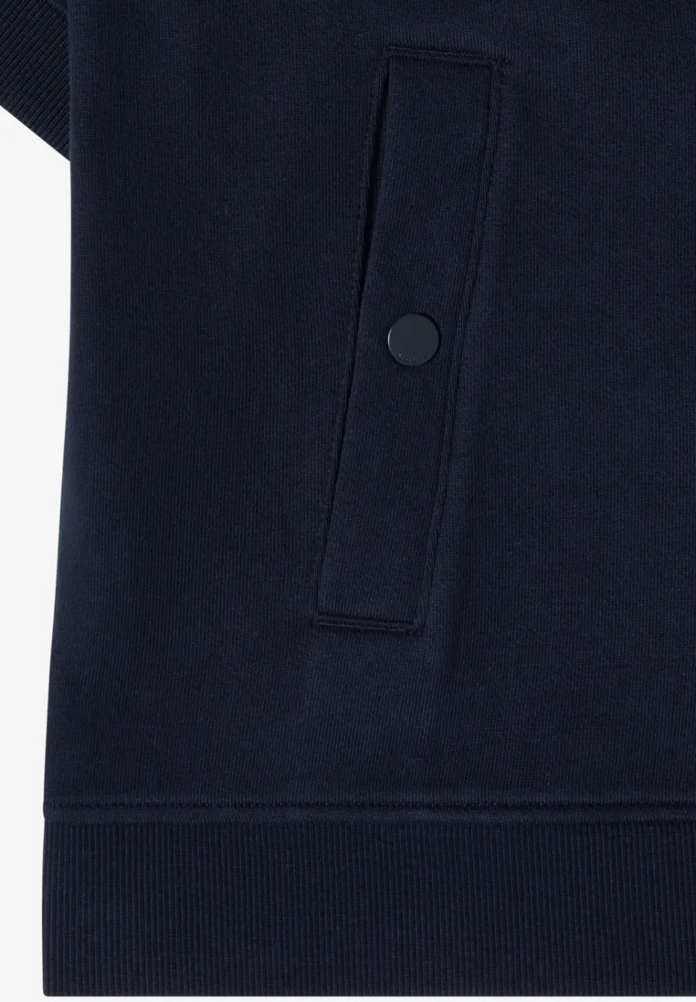 Kurzarm Sweatjacke mit Kapuze