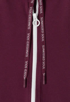 Kurzarm Sweatjacke mit Zipper