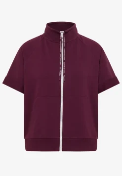 Kurzarm Sweatjacke mit Zipper