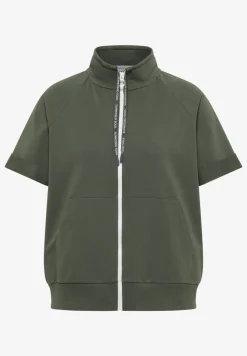 Kurzarm Sweatjacke mit Zipper